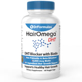 DrFormulas HairOmega DHT Blocker 5000mcg Biotin front view