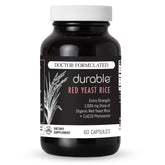 Durable CoQ10 Extra-Strength Red Yeast Rice 1600mg capsules front view