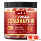 duwhot Astaxanthin Gummies front view with strawberry flavour