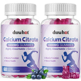 duwhot Calcium Citrate Gummies 1000mg front view packaging