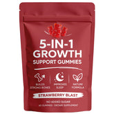 DXWXH Growth Gummies front view with strawberry flavour