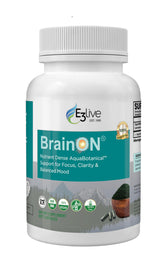 E3LIVE BrainOn Spirulina Supplement front view with new packaging