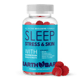 Earth Bare Calm Sleep Gummies front view with packaging