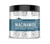Earthborn Elements Niacinamide Capsules 200 count reusable jar front view