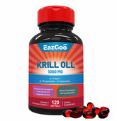 EAZGOO Krill Oil 1000mg supplement bottle front view