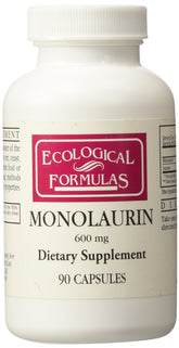 Ecological Formulas Monolaurin 600mg 90 capsules front view