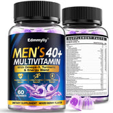 Edmmyliy Men's Multivitamins 40+ Gummies front view with packaging