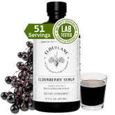Elderlane Elderberry Syrup bottle front view