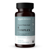 Elements Organic Whole Food B Complex 60 Tablets front view