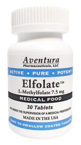 ELFOLATE L-Methylfolate 7.5mg supplement front view