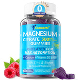 ELLAMENTZ Magnesium Citrate Gummies 500mg front view