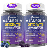 ELLAMENTZ Magnesium Gummies 500mg front view