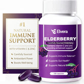 ELSORY Elvera Elderberry 120 capsules front view