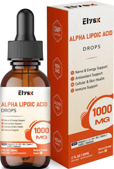 Elysx Alpha Lipoic Acid Liquid Drops 1000mg front view