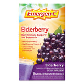 Emergen-C Elderberry fizzy drink mix front view of packaging