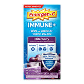 Emergen-C Elderberry fizzy drink mix sachets in packaging