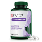 ENEREX Serrapeptase Multi-Enzyme Supplement bottle front view