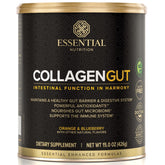 Essential Nutrition Collagen Supplement 490g front view with orange and blueberry flavour