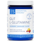 Essential Stacks Gut L-Glutamine Powder front view 301g