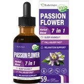 Eubrition Passion Flower Tincture front view with dropper