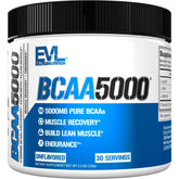 Evlution BCAA5000 Amino Acid Powder front view packaging