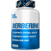 Evlution Berberine Supplement 500mg vegan capsules front view