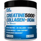 Evlution Creatine5000 + Collagen + BCAA Powder 249g front view