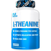 Evlution L-Theanine 200mg capsules front view