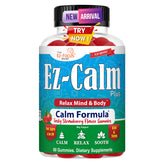 Ez-Focus Calming Ashwagandha Gummies 60 Count front view