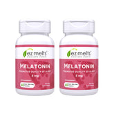 EZ Melts Melatonin 5 mg strawberry flavour dissolvable tablets front view