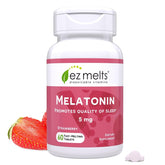 EZ Melts Melatonin 5mg sleep supplement front view