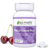 EZ Melts Melatonin Plus 5mg supplement front view packaging