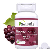 EZ Melts Resveratrol Antioxidant Supplement front view packaging