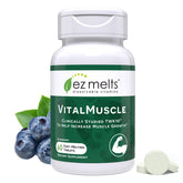 EZ Melts VitalMuscle Postbiotic Supplement front view packaging