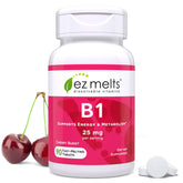 EZ Melts Vitamin B1 25mg supplement front view