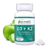 EZ Melts Vitamin D3 & K2 Supplement front view packaging