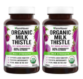 FarmHaven Organic Milk Thistle Capsules 375mg front view