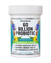 FarmHaven Probiotic Supplement 60 Billion CFU front view