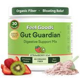 Feel Goods Strawberry Kiwi daily Support Powder front view with packaging