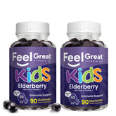 Feel Great 365 Elderberry Gummies for Kids front view