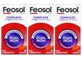 Feosol Complete Iron Supplement Caplets 28mg front view