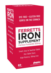 Ferretts Iron Supplement 106mg Elemental Iron capsules front view