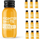 Fighter Shots Ginger and Turmeric Wellness Shots front view