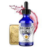 FIREWATERSTAR Colloidal Gold 99.99% Pure glass dropper bottle front view