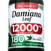 FITO MEDIC'S Damiana Leaf Extract Capsules 600mg front view