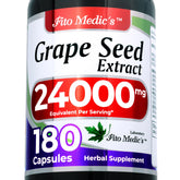 FITO MEDIC'S Grape Seed Extract Capsules 180 count bottle front view