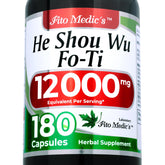 FITO MEDIC'S He Shou Wu Capsules 180 count front view