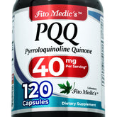 FITO MEDIC'S PQQ supplement bottle front view with 120 capsules