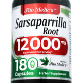 FITO MEDIC'S Sarsaparrilla Herbal Supplement 600mg 180 Capsules front view