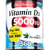 FITO MEDIC'S Vitamin D3 5000 IU Softgels front view